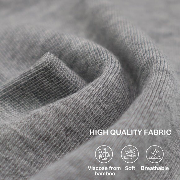 Women 5 Pairs Assorted6 Crew Thin Ankle Height Anti Odor Soft Ankle Socks - Picture 3 of 6